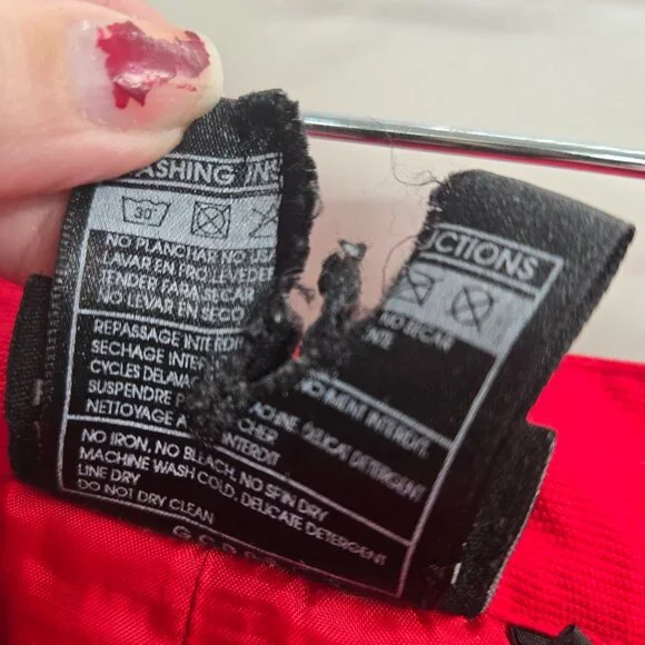 Vintage Fox Racing Red Sports Pants Size 34 Cargo Pockets - Picture 15 of 16